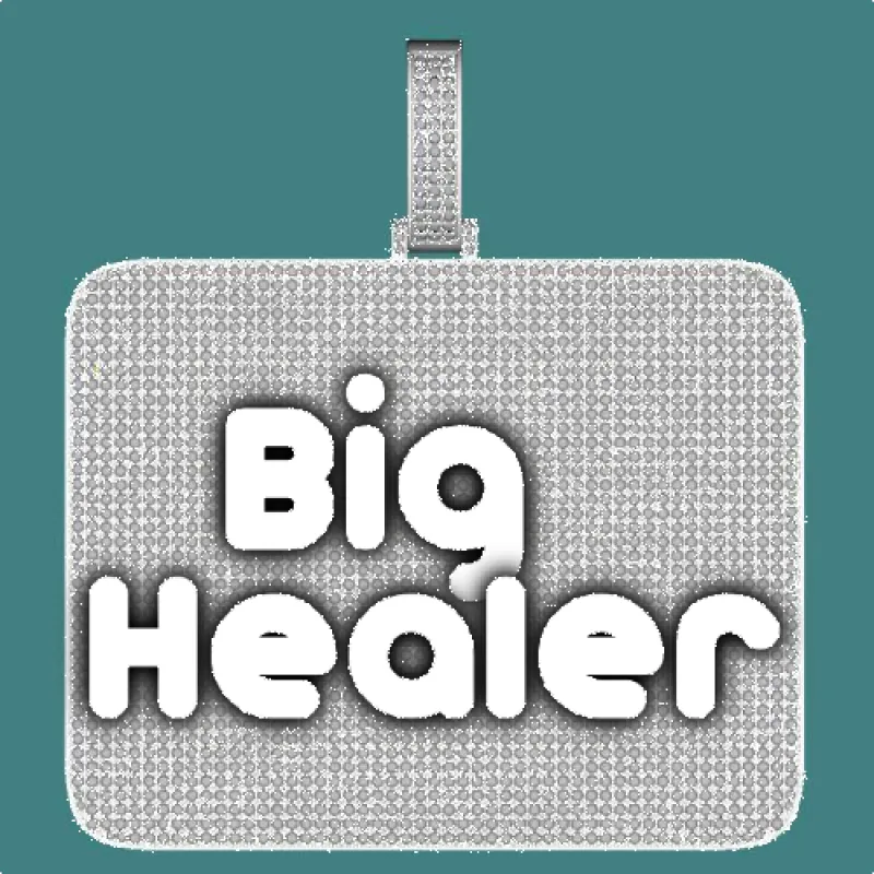 CUSTOM LETTER NECKLACE 3D BIG SQUARE sold by The GUU Shop