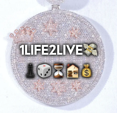 CUSTOM LETTER NECKLACE 3D BIG CROWN DISC sold by The GUU Shop