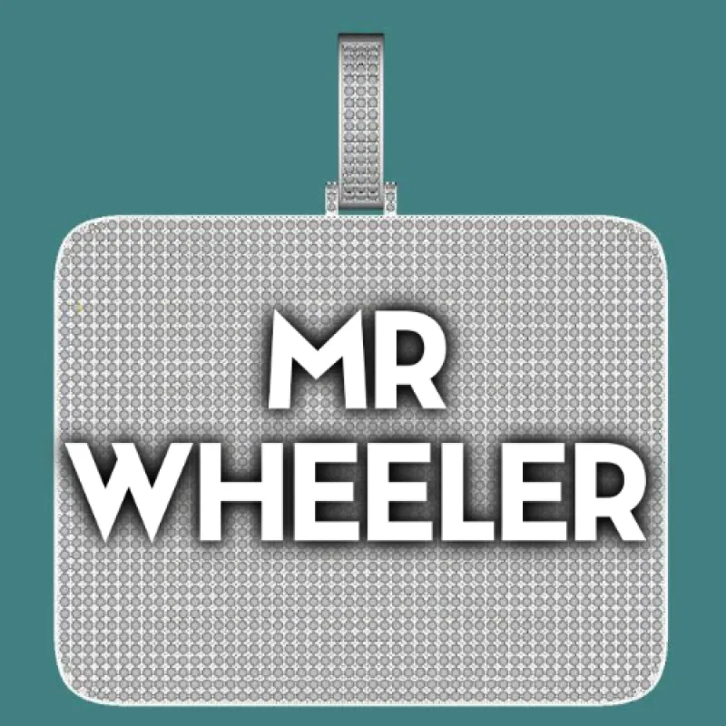 CUSTOM LETTER NECKLACE 3D BIG SQUARE sold by The GUU Shop