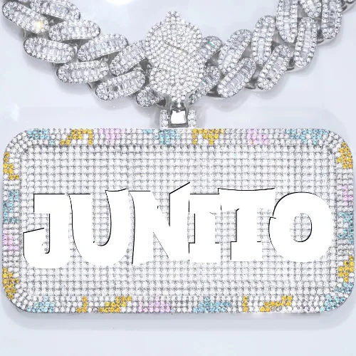 CUSTOM LETTER NECKLACE 3D COLORFUL SQUARE sold by The GUU Shop