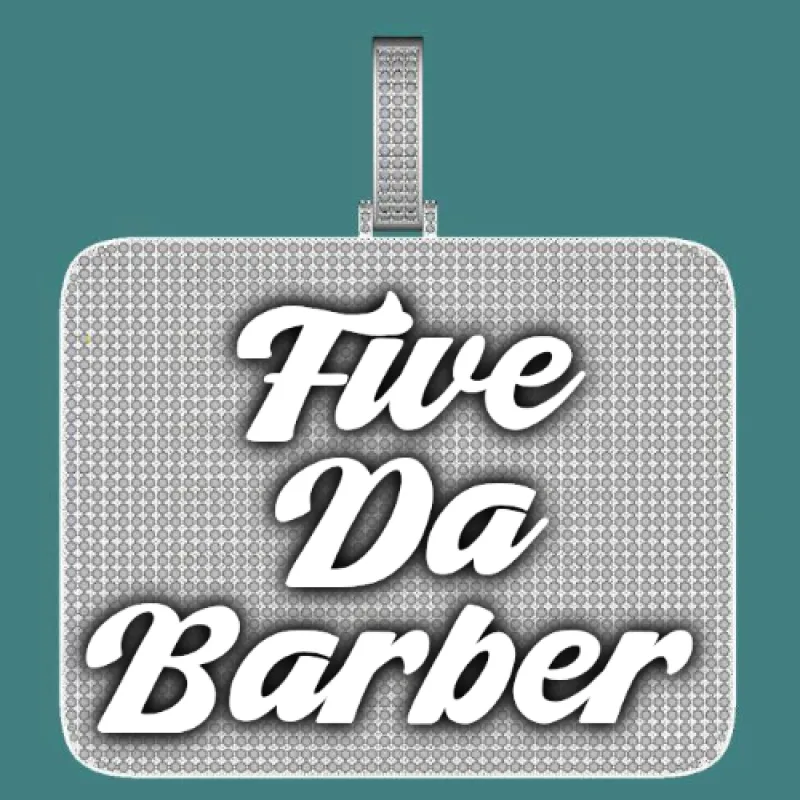 CUSTOM LETTER NECKLACE 3D BIG SQUARE sold by The GUU Shop