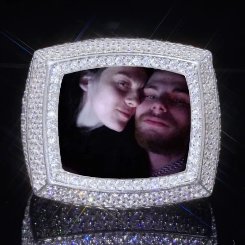 3D CUSTOM PICTURE ICED RING sold by The GUU Shop