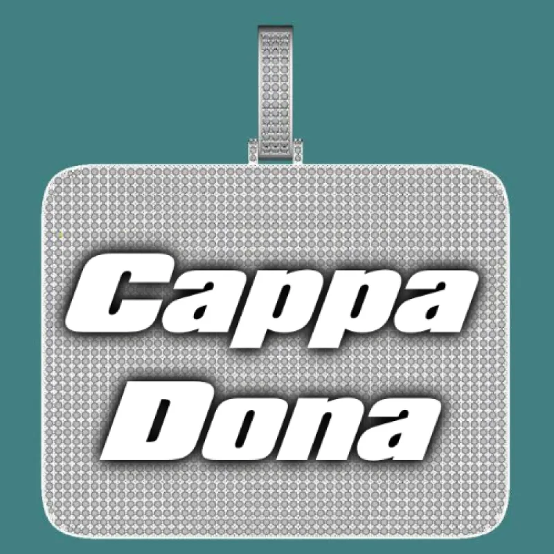 CUSTOM LETTER NECKLACE 3D BIG SQUARE sold by The GUU Shop