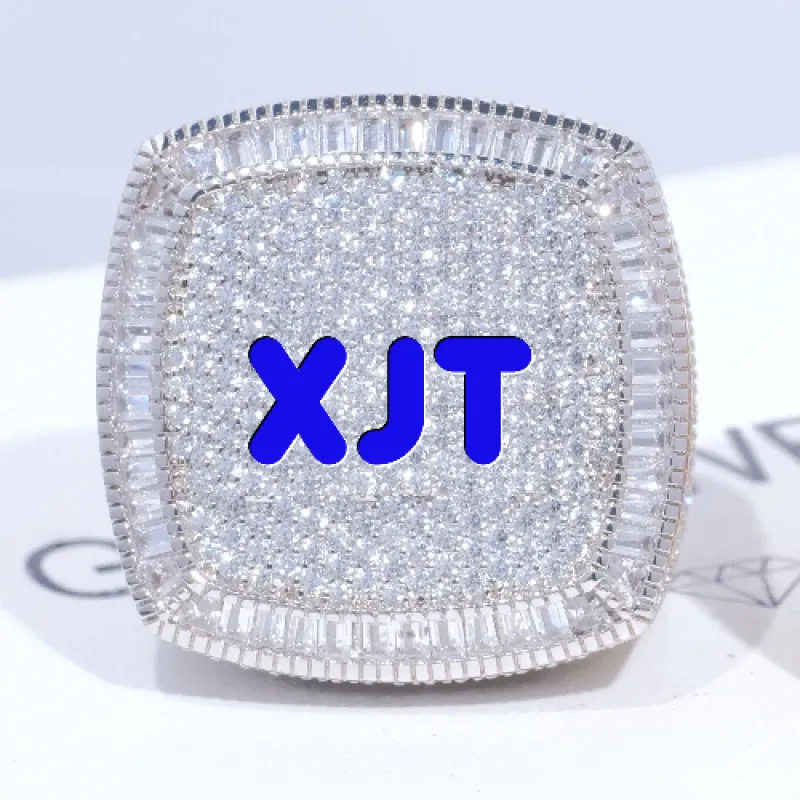 CUSTOM LETTER 3D ICED RING sold by The GUU Shop