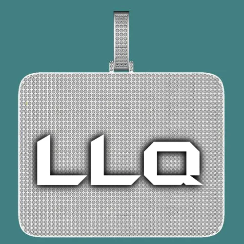 CUSTOM LETTER NECKLACE 3D BIG SQUARE sold by The GUU Shop