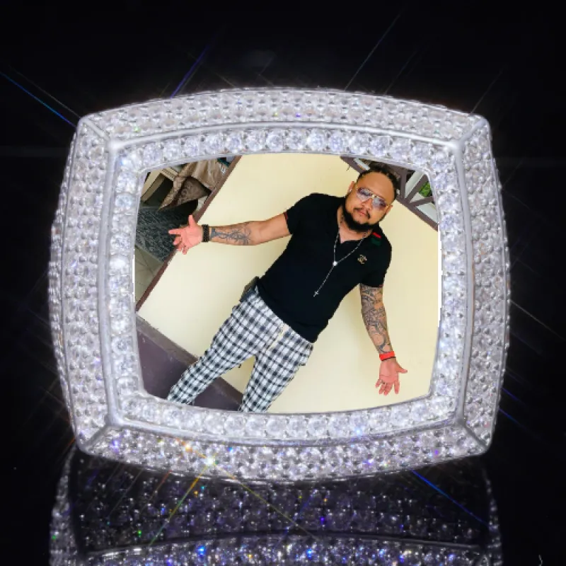 3D CUSTOM PICTURE ICED RING sold by The GUU Shop