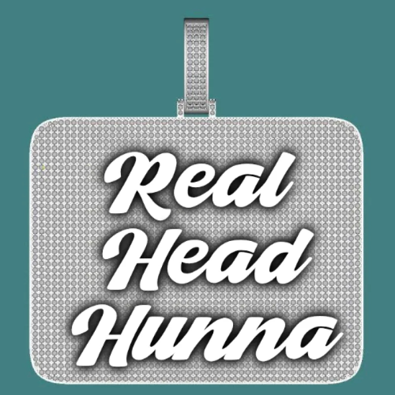 CUSTOM LETTER NECKLACE 3D BIG SQUARE sold by The GUU Shop