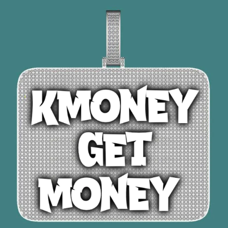 CUSTOM LETTER NECKLACE 3D BIG SQUARE sold by The GUU Shop