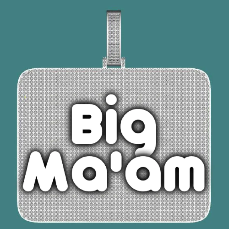 CUSTOM LETTER NECKLACE 3D BIG SQUARE sold by The GUU Shop