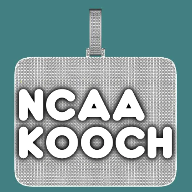 CUSTOM LETTER NECKLACE 3D BIG SQUARE sold by The GUU Shop