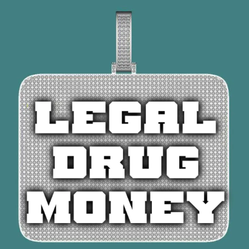 CUSTOM LETTER NECKLACE 3D BIG SQUARE sold by The GUU Shop