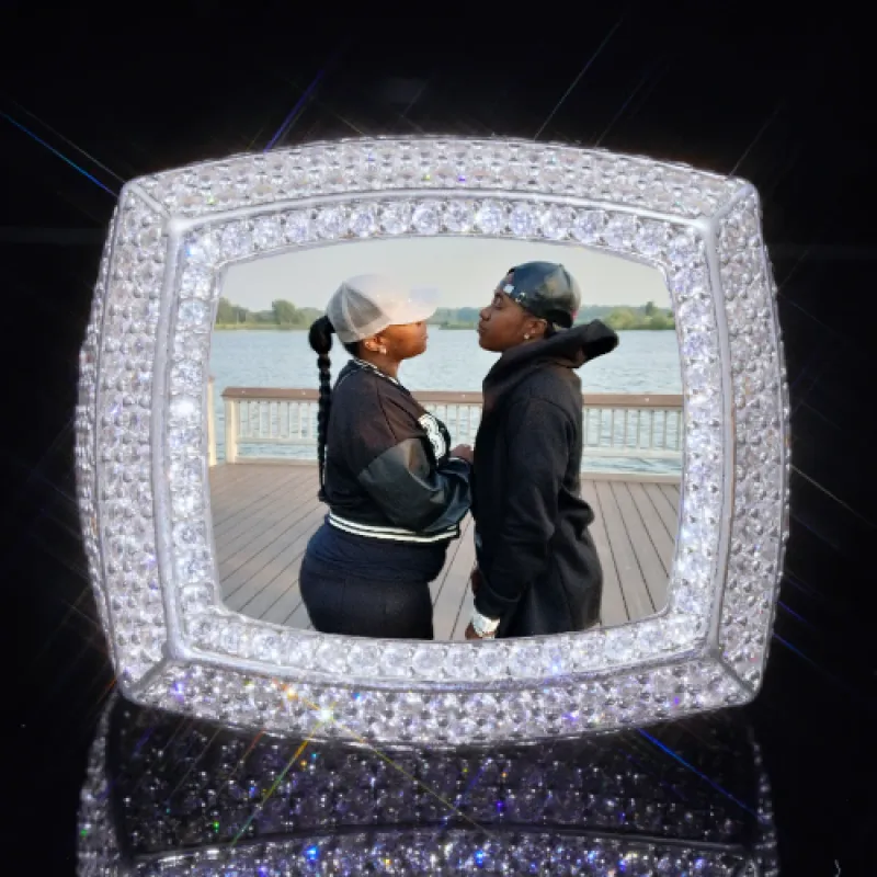 3D CUSTOM PICTURE ICED RING sold by The GUU Shop