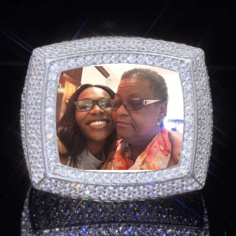 3D CUSTOM PICTURE ICED RING sold by The GUU Shop