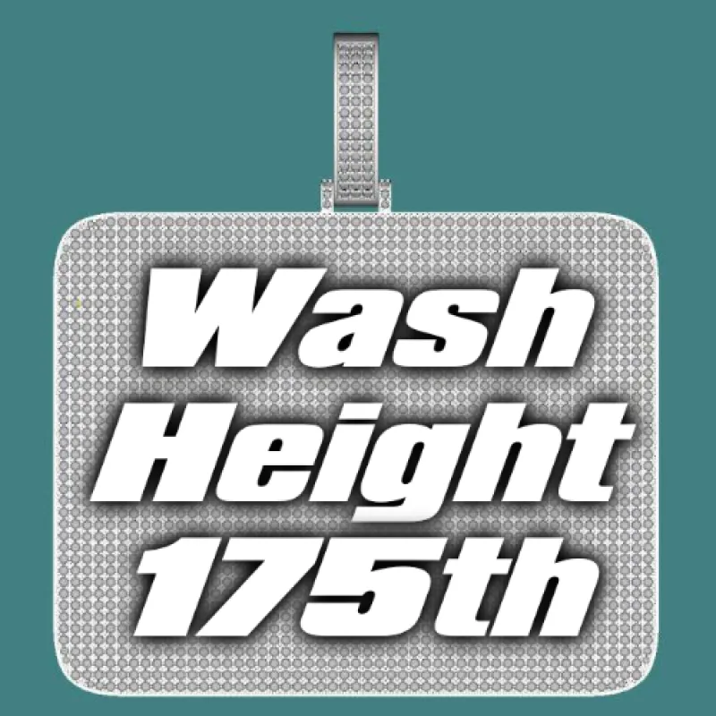 CUSTOM LETTER NECKLACE 3D BIG SQUARE sold by The GUU Shop