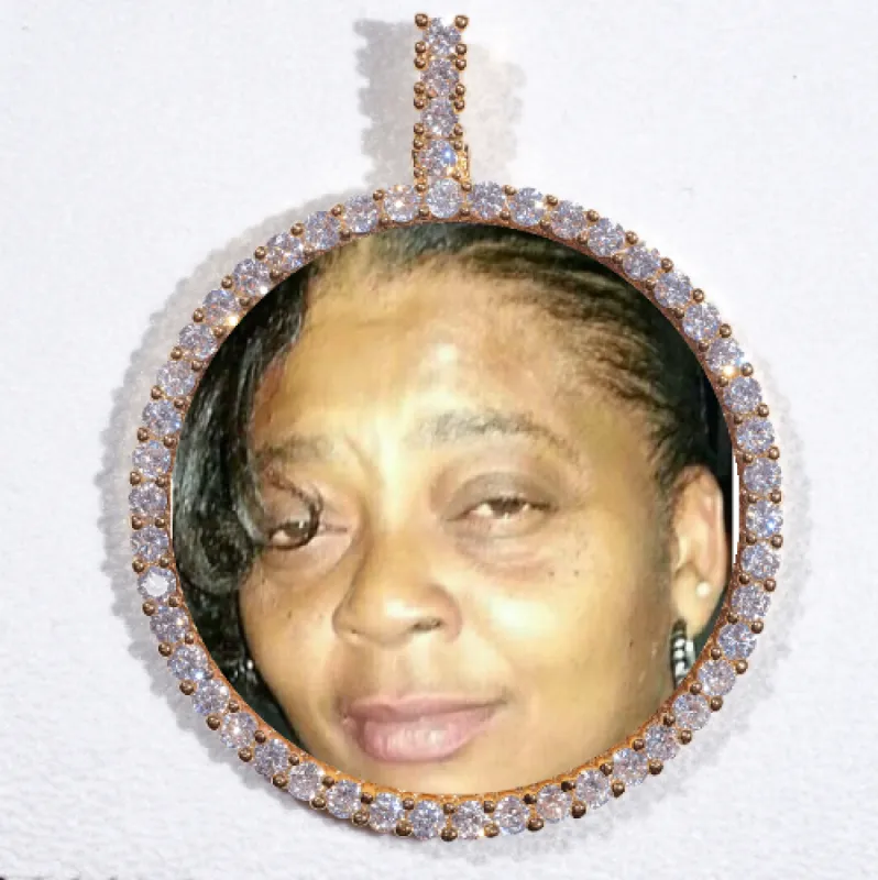 LARGE 3D CIRCLE CUSTOM PICTURE PENDANT sold by The GUU Shop