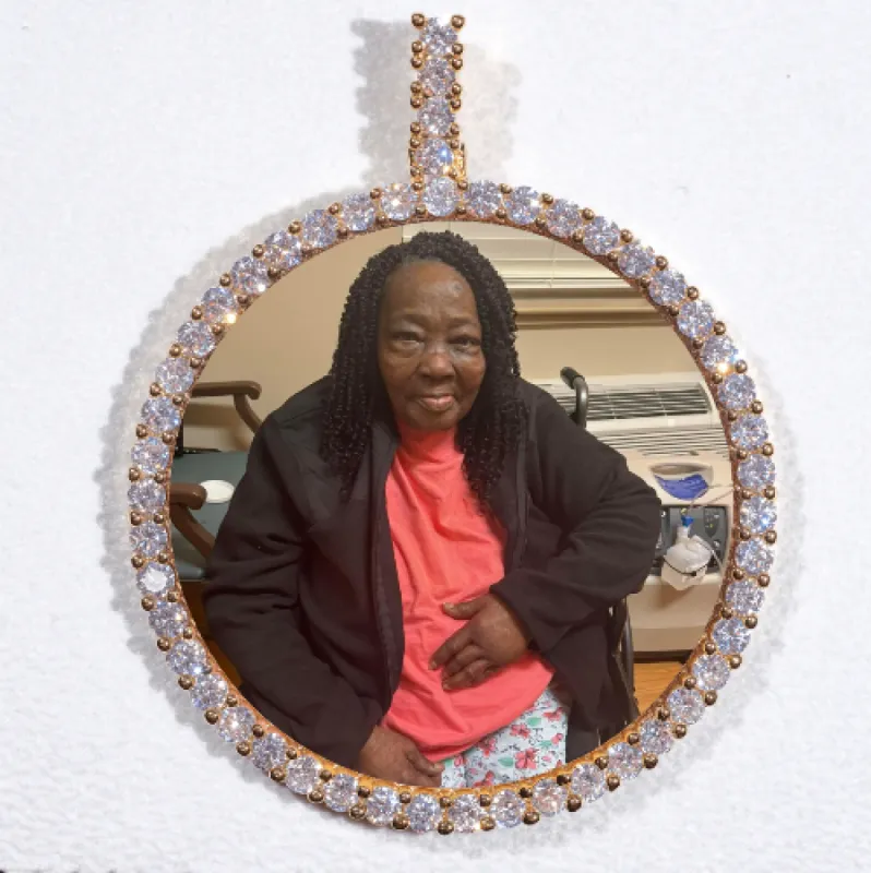 LARGE 3D CIRCLE CUSTOM PICTURE PENDANT sold by The GUU Shop