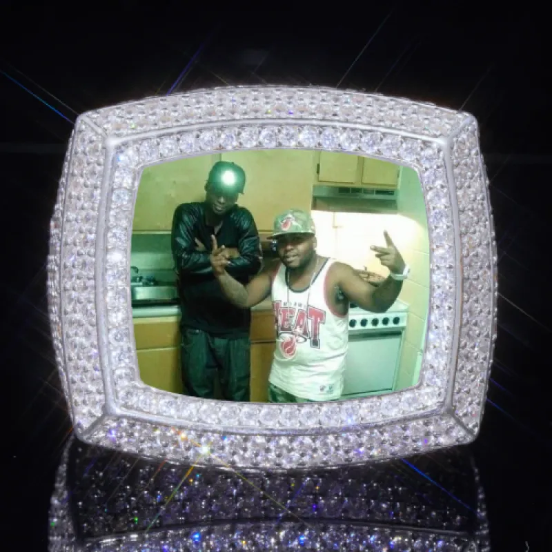 3D CUSTOM PICTURE ICED RING sold by The GUU Shop