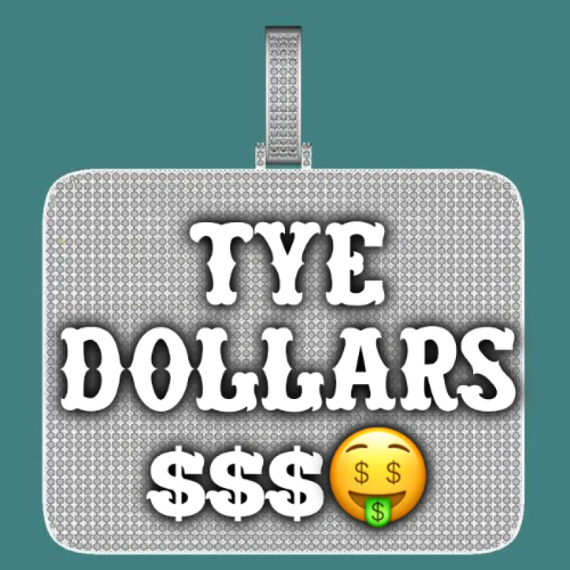 CUSTOM LETTER NECKLACE 3D BIG SQUARE sold by The GUU Shop