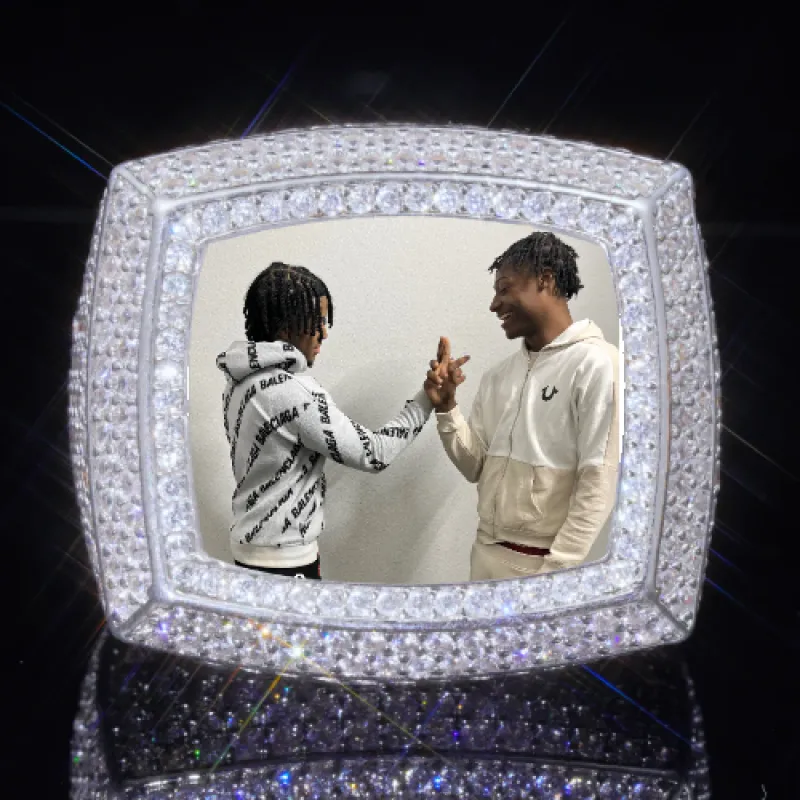 3D CUSTOM PICTURE ICED RING sold by The GUU Shop