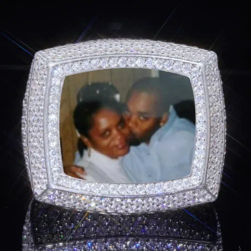 3D CUSTOM PICTURE ICED RING sold by The GUU Shop