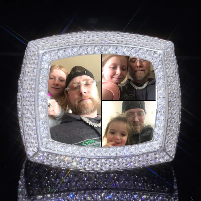 3D CUSTOM PICTURE ICED RING sold by The GUU Shop