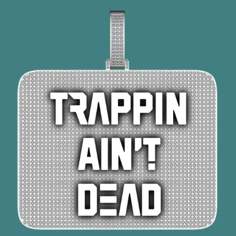 CUSTOM LETTER NECKLACE 3D BIG SQUARE sold by The GUU Shop