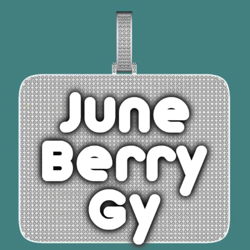 CUSTOM LETTER NECKLACE 3D BIG SQUARE sold by The GUU Shop