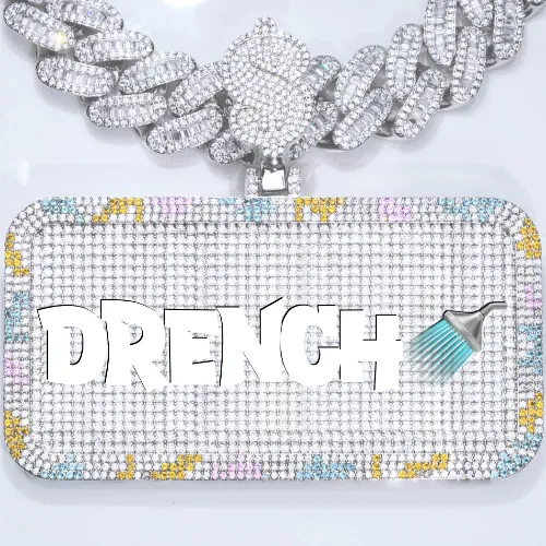 CUSTOM LETTER NECKLACE 3D COLORFUL SQUARE sold by The GUU Shop