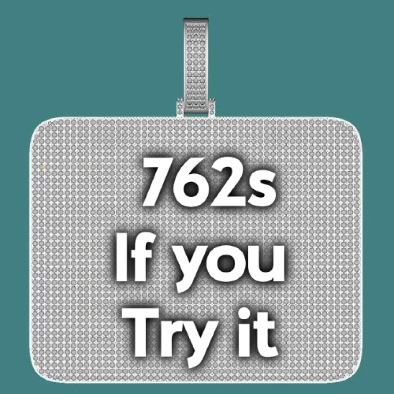 CUSTOM LETTER NECKLACE 3D BIG SQUARE sold by The GUU Shop