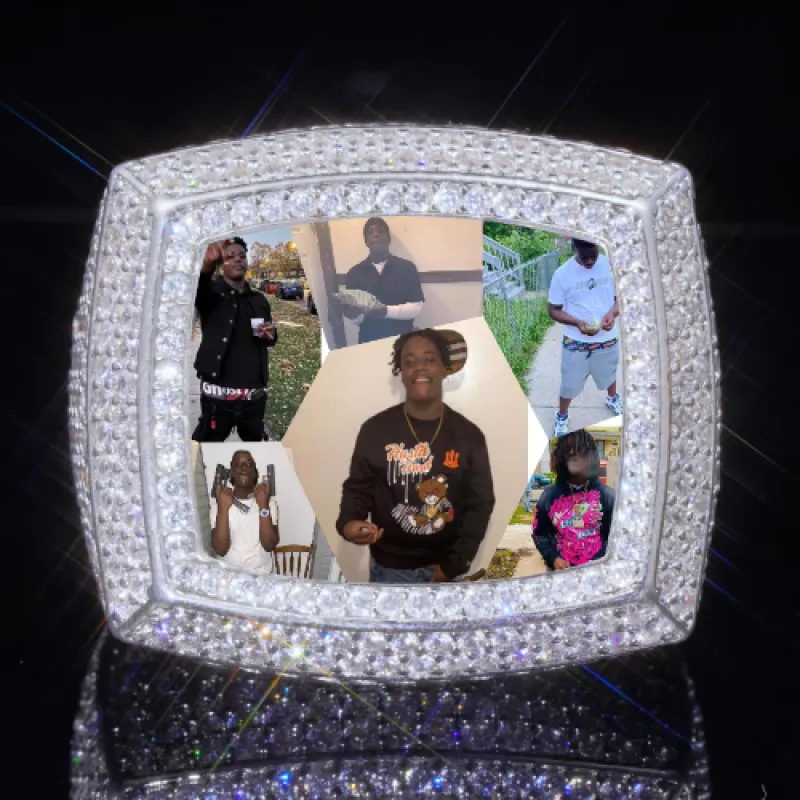 3D CUSTOM PICTURE ICED RING sold by The GUU Shop