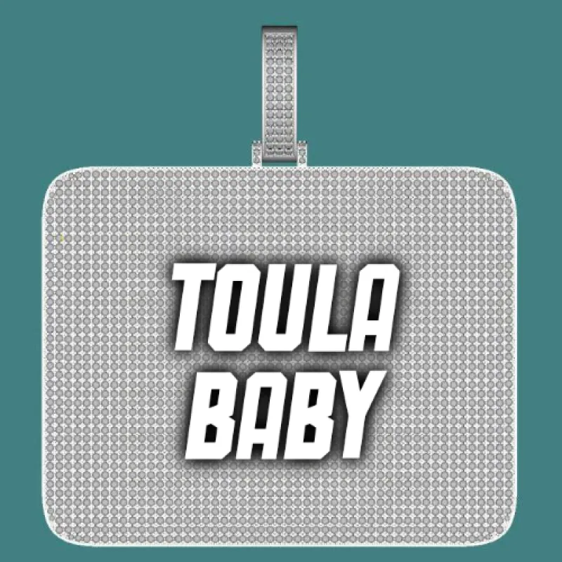 CUSTOM LETTER NECKLACE 3D BIG SQUARE sold by The GUU Shop