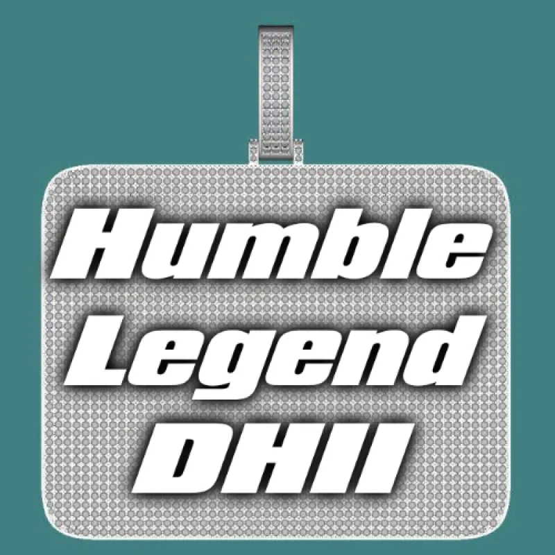 CUSTOM LETTER NECKLACE 3D BIG SQUARE sold by The GUU Shop