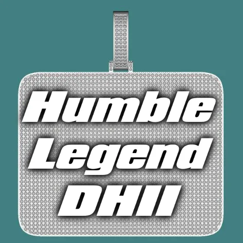 CUSTOM LETTER NECKLACE 3D BIG SQUARE sold by The GUU Shop