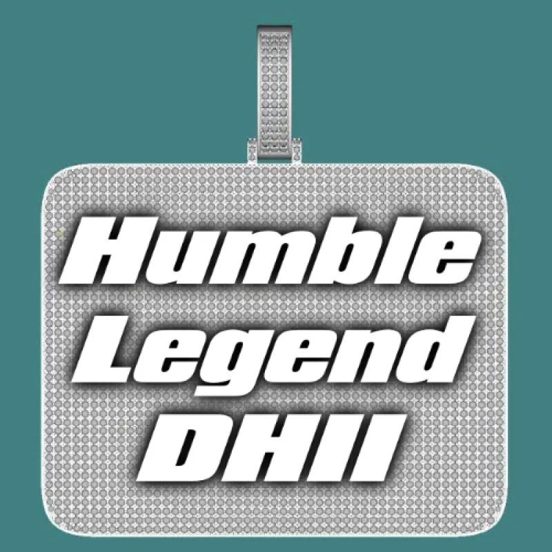 CUSTOM LETTER NECKLACE 3D BIG SQUARE sold by The GUU Shop