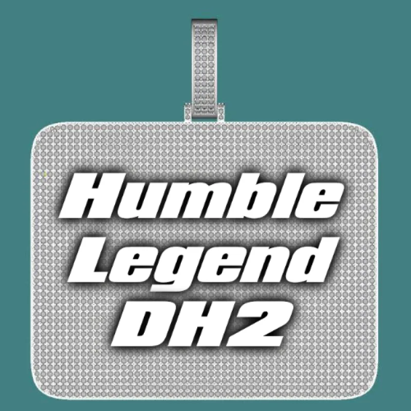 CUSTOM LETTER NECKLACE 3D BIG SQUARE sold by The GUU Shop