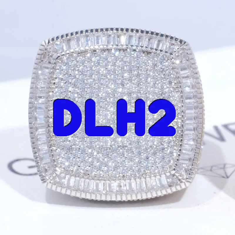 CUSTOM LETTER 3D ICED RING sold by The GUU Shop