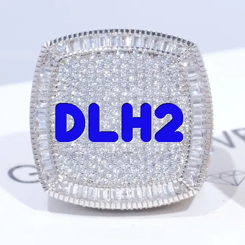 CUSTOM LETTER 3D ICED RING sold by The GUU Shop