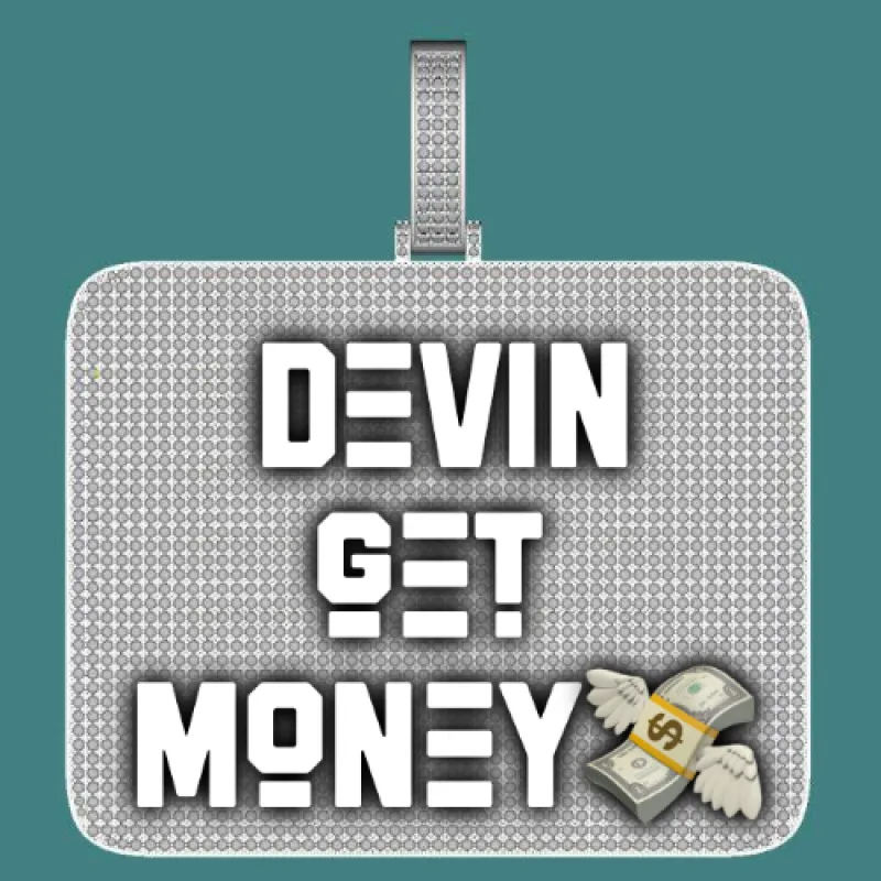 CUSTOM LETTER NECKLACE 3D BIG SQUARE sold by The GUU Shop