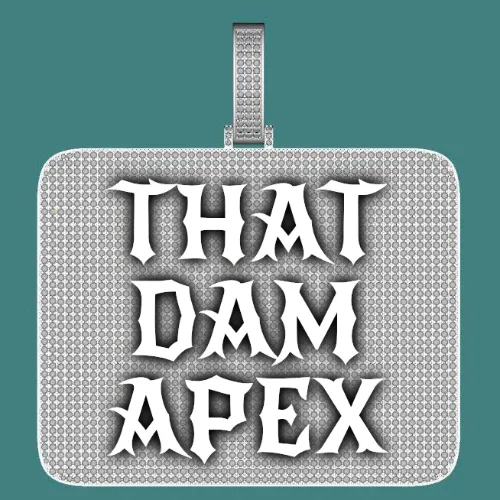 CUSTOM LETTER NECKLACE 3D BIG SQUARE sold by The GUU Shop