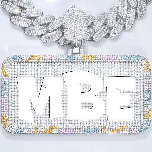 CUSTOM LETTER NECKLACE 3D COLORFUL SQUARE sold by The GUU Shop