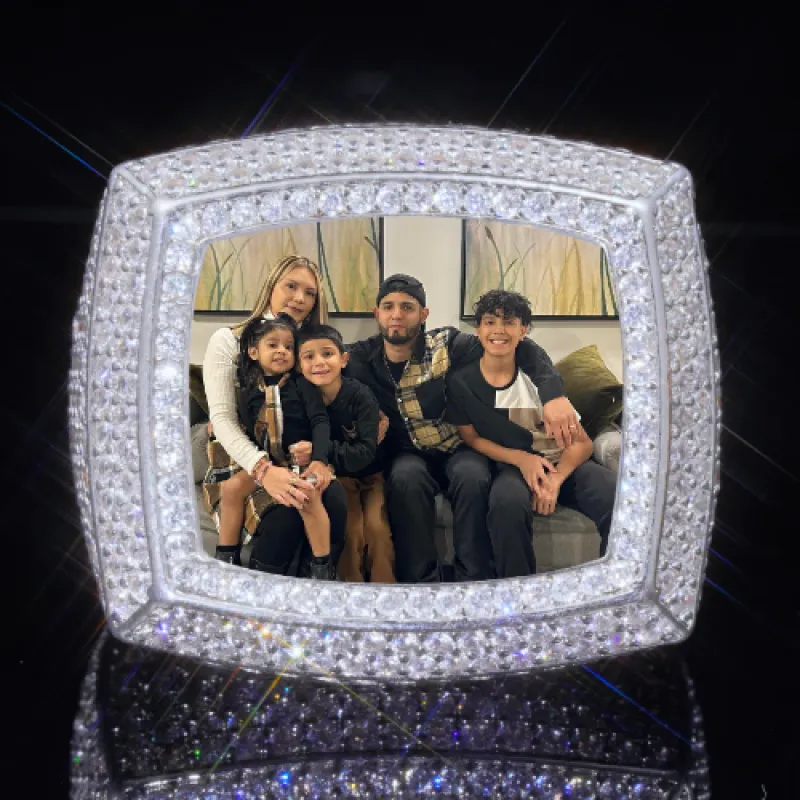 3D CUSTOM PICTURE ICED RING sold by The GUU Shop