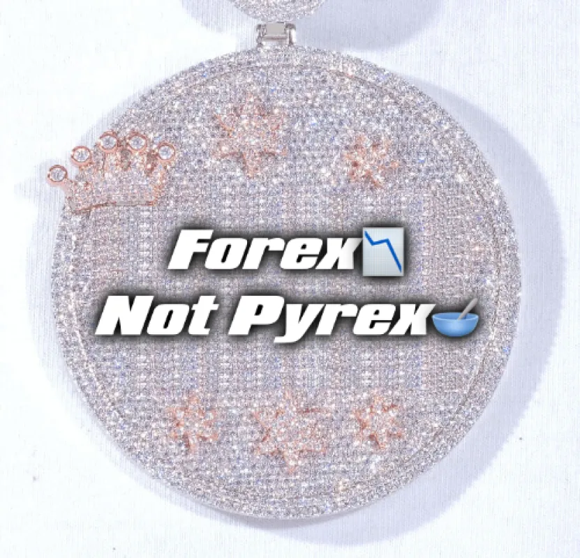 CUSTOM LETTER NECKLACE 3D BIG CROWN DISC sold by The GUU Shop