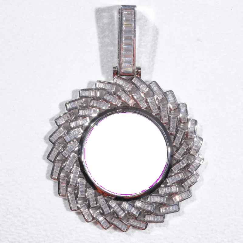 Large 3D Baguette Custom Picture Pendant sold by The GUU Shop