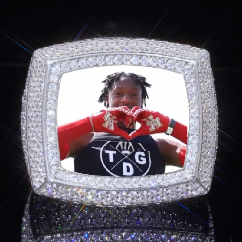 3D CUSTOM PICTURE ICED RING sold by The GUU Shop