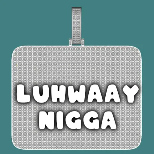 CUSTOM LETTER NECKLACE 3D BIG SQUARE sold by The GUU Shop