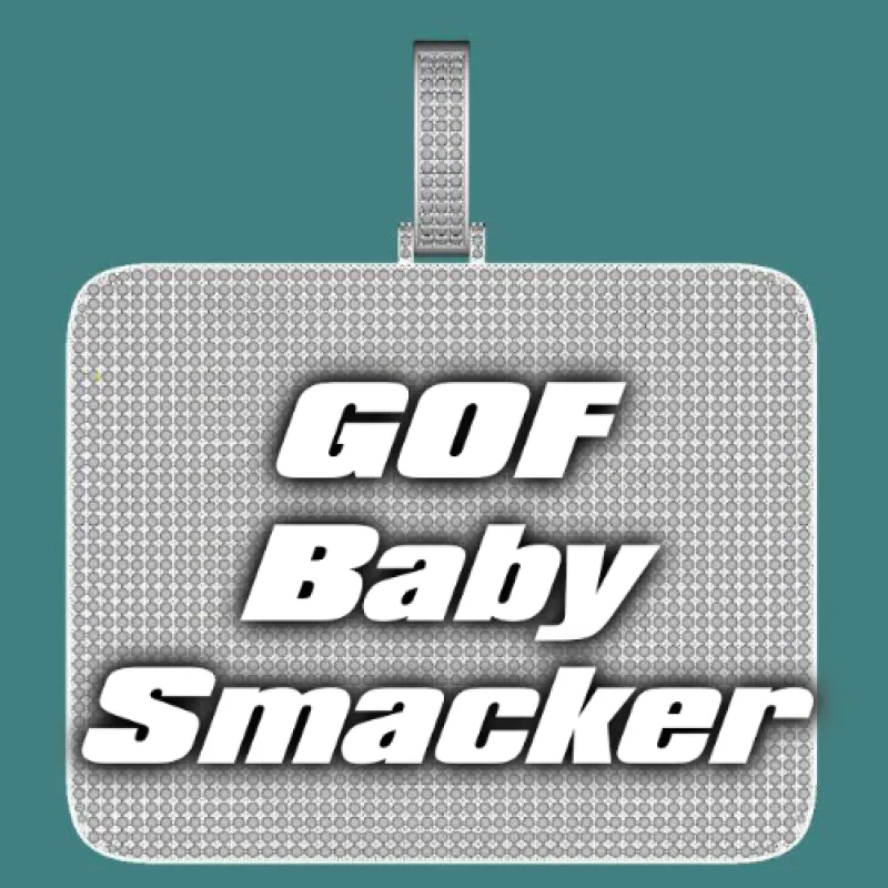 CUSTOM LETTER NECKLACE 3D BIG SQUARE sold by The GUU Shop