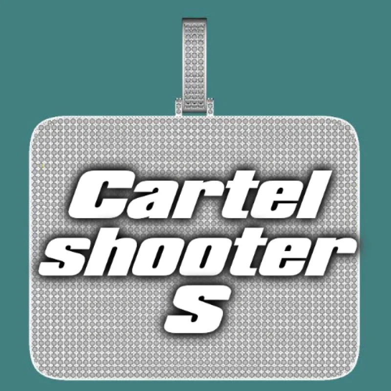 CUSTOM LETTER NECKLACE 3D BIG SQUARE sold by The GUU Shop