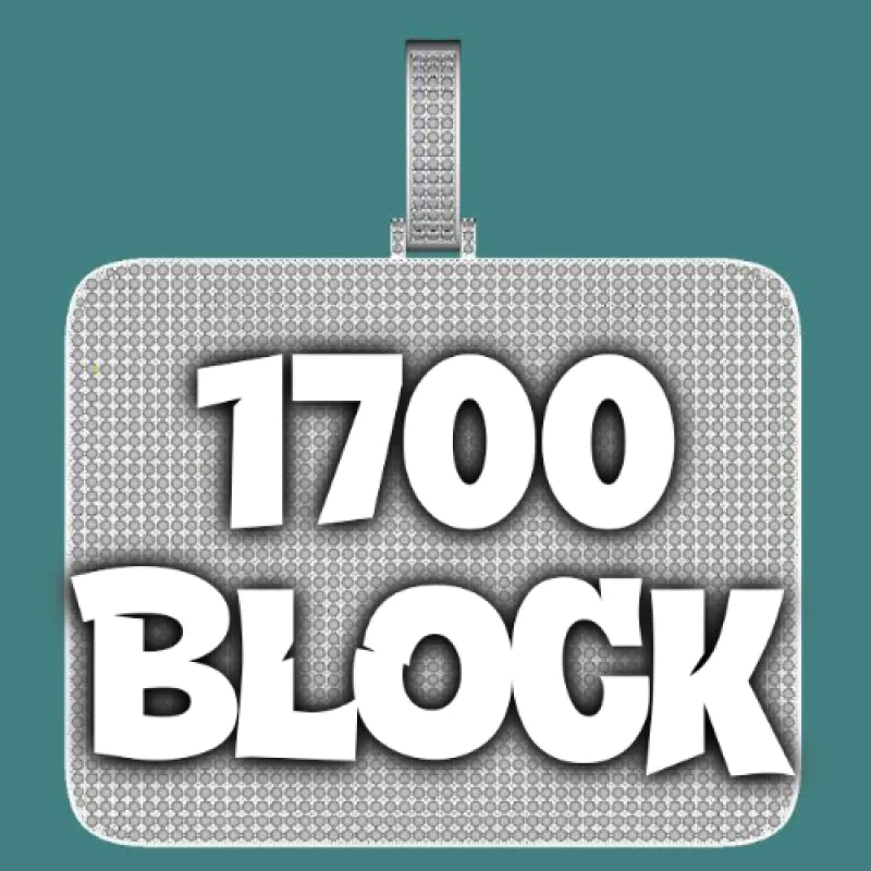 CUSTOM LETTER NECKLACE 3D BIG SQUARE sold by The GUU Shop