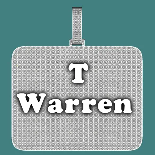 CUSTOM LETTER NECKLACE 3D BIG SQUARE sold by The GUU Shop