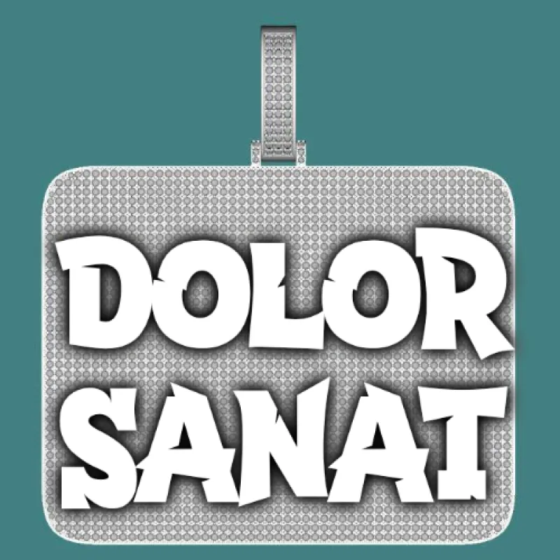 CUSTOM LETTER NECKLACE 3D BIG SQUARE sold by The GUU Shop